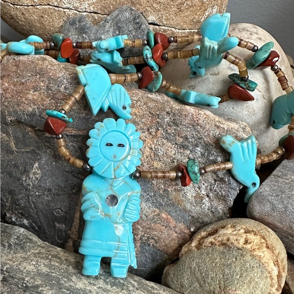 Vintage Jewelry - Sun God Tribal Necklace